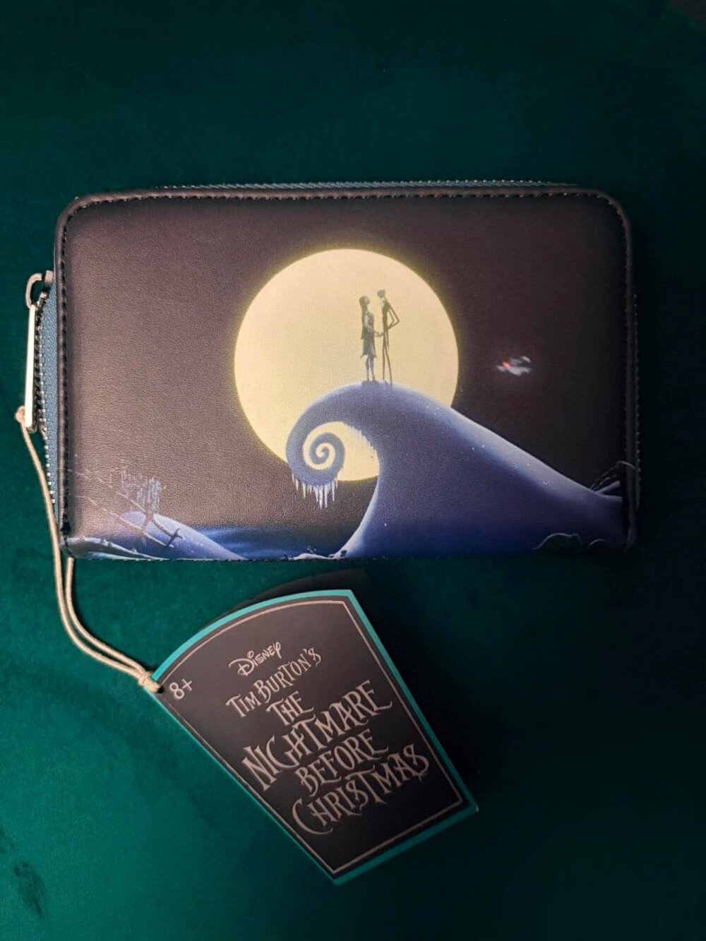 Disney The Nightmare Before Christmas Jack & Sally Moon Wallet - Black/Blue